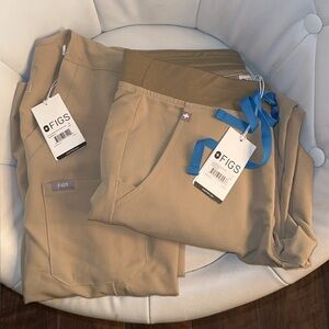 FIGS Scrub Set in Tan